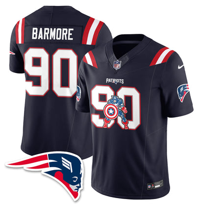 New England Patriots x Vibranium Shield Edition Vapor Jersey - Stitched