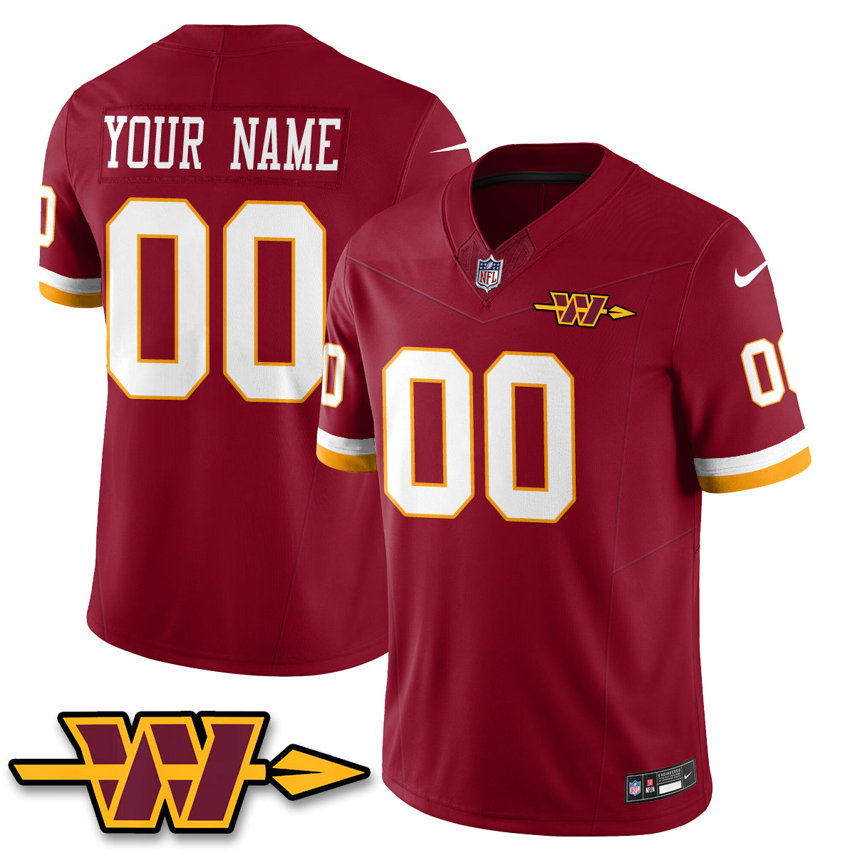 WAS Hail Raiser Vapor Custom Jersey - Stitched-NQD