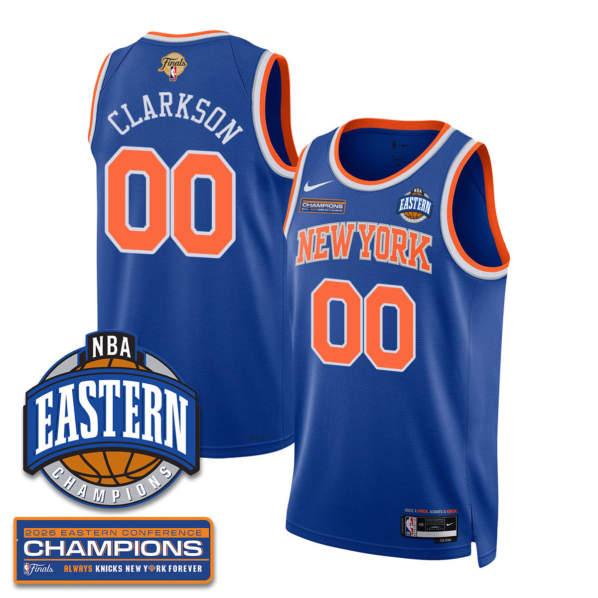 NYK 2026 NBA Eastern Conference Champions Vapor Jersey - Stitched-NQD