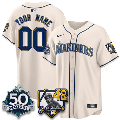 SEA 2026 Jackie Robinson New Era Vapor Custom Limited Jersey - Stitched-NQD