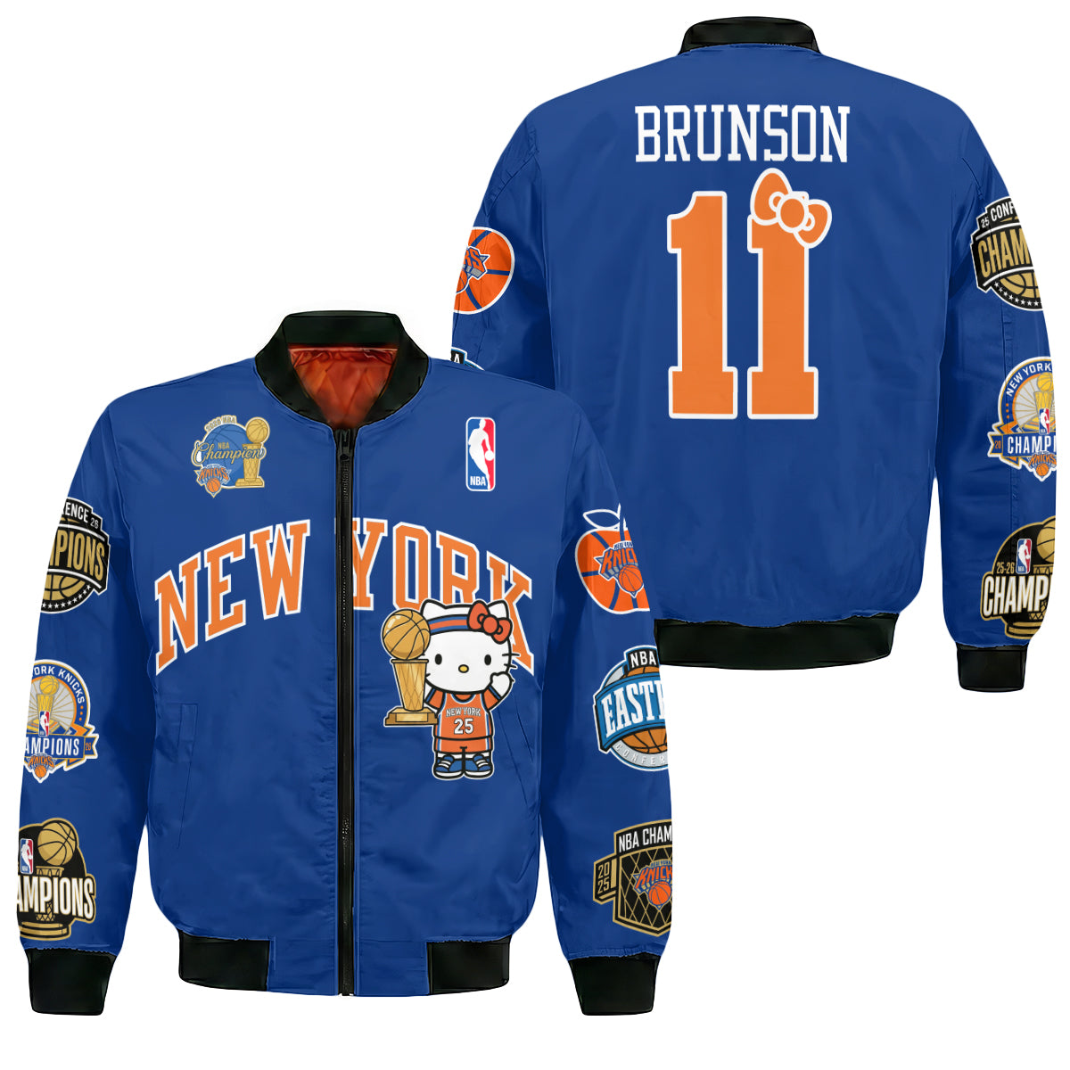 NYK 2026 NBA Finals Champions Limited Edition Bomber Jacket V3- Printed