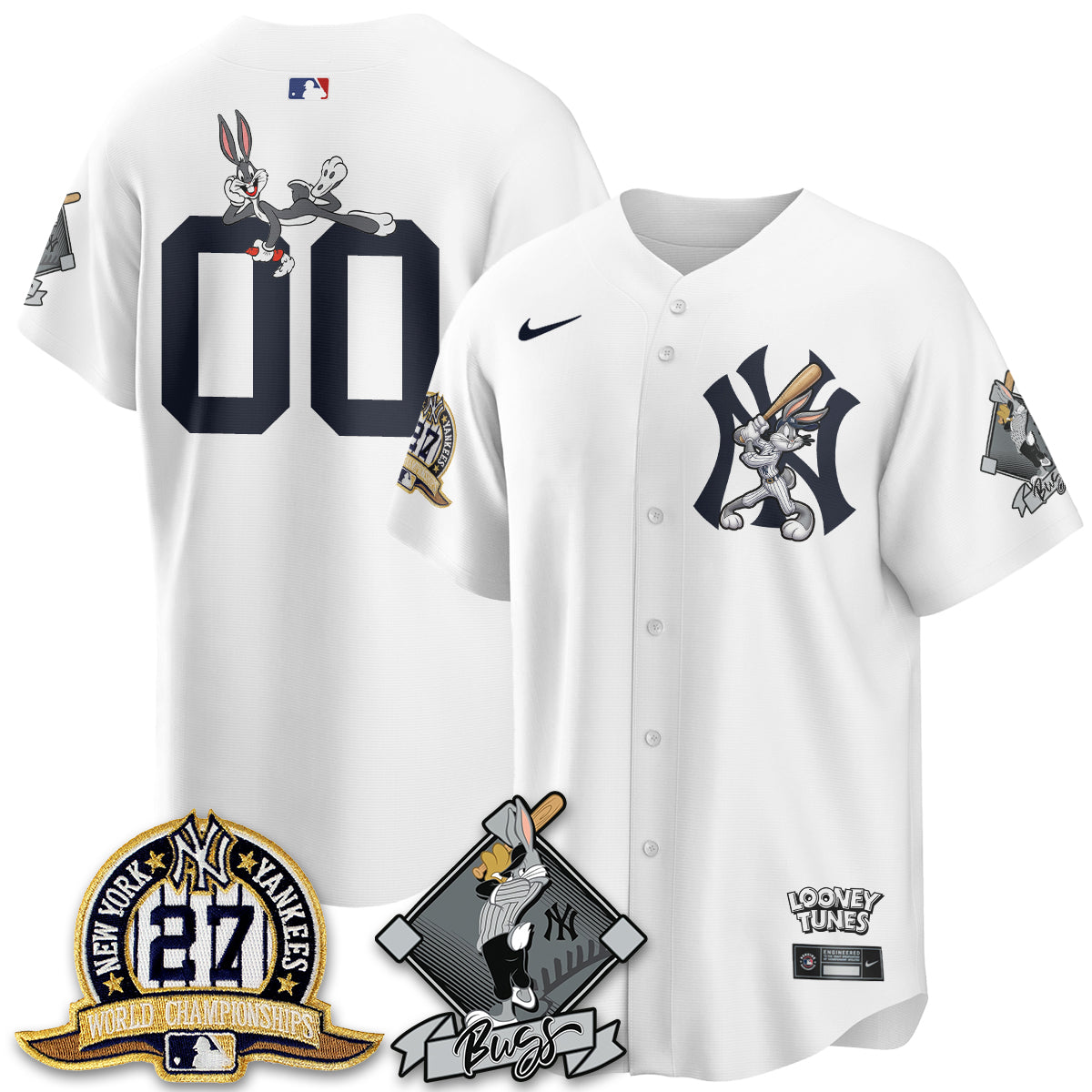 New York Yankees Bunny Vapor Limited Custom Jersey V2- Stitched