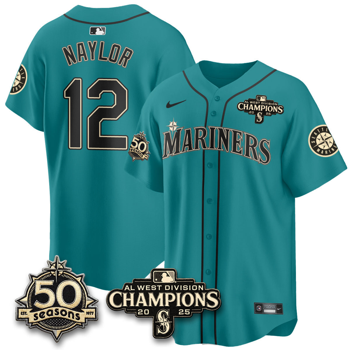 SEA Vapor Premier Limited Jersey - 50th Anniversary & AL West Division Champions - Steelheads Community Funds - All Stitched