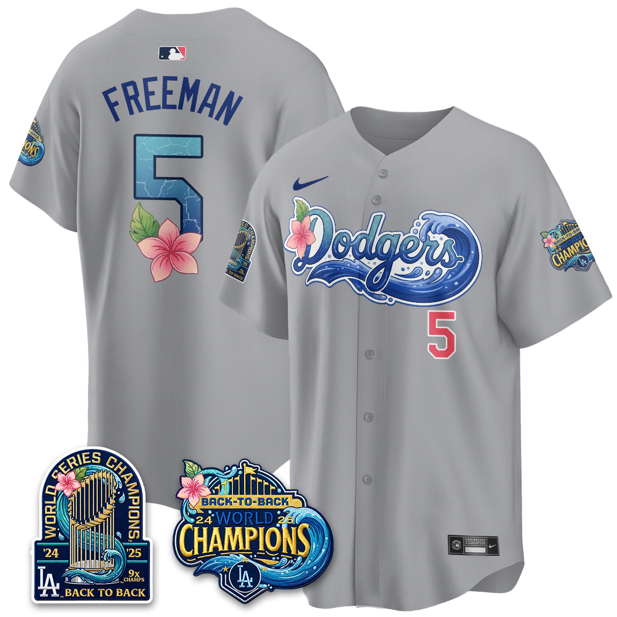 LAD Blue Aloha Paradise Jersey Vapor Limited Jersey - All Stitched