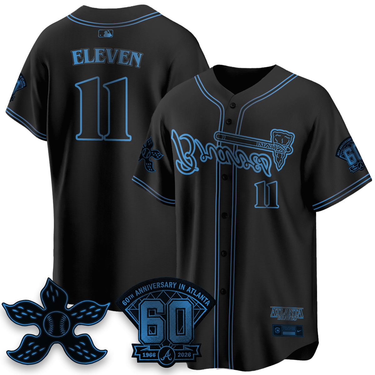 ATL x Stranger Things Vapor Jersey V2- Stitched-NQD