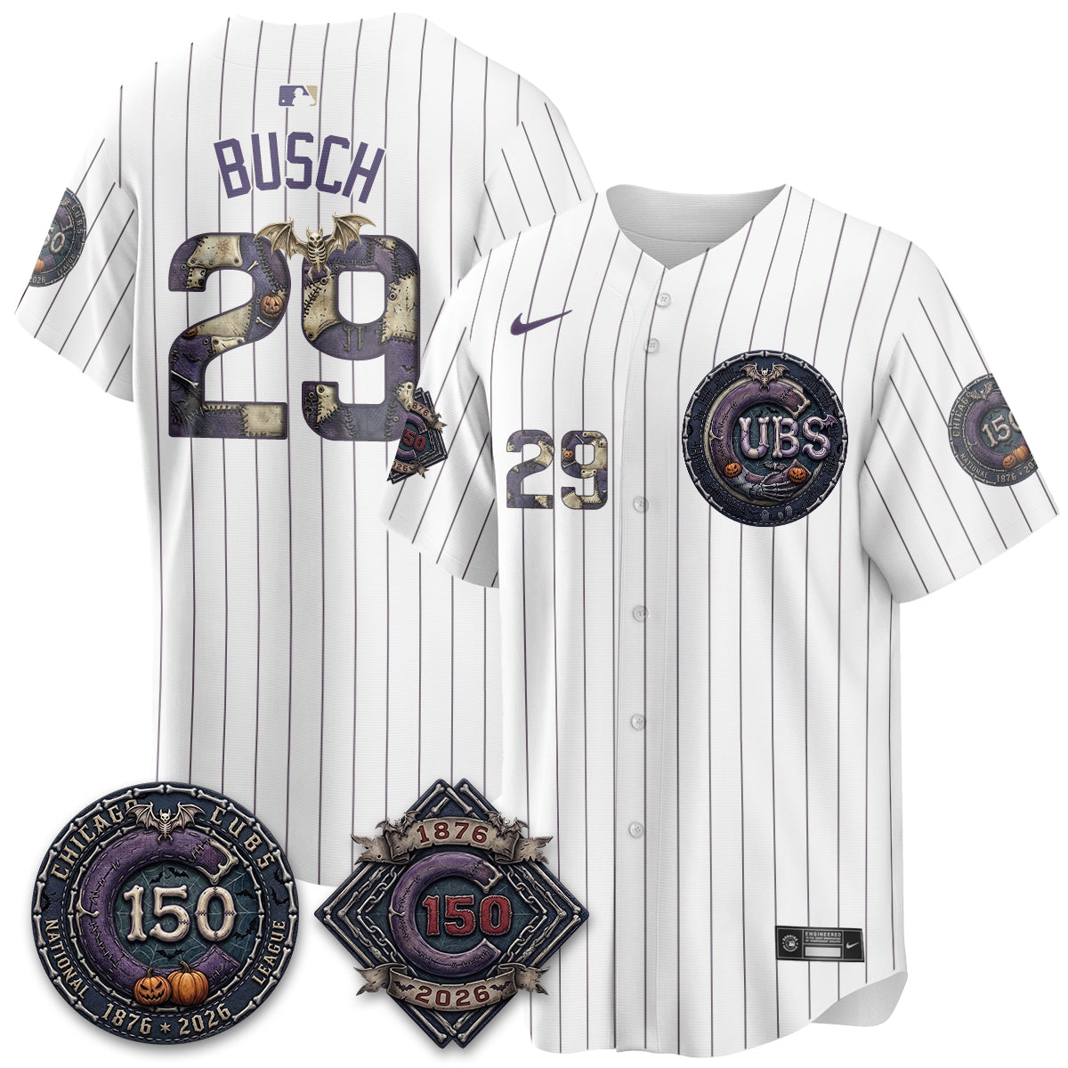Chicago Cubs Nightmare Edition Vapor Limited Jersey - Printed