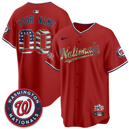WSH 2026 Independence Day USA Vapor Custom Jersey - Stitched-NQD