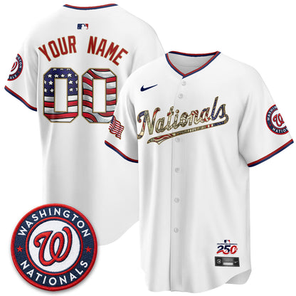 WSH 2026 Independence Day USA Vapor Custom Jersey - Stitched-NQD