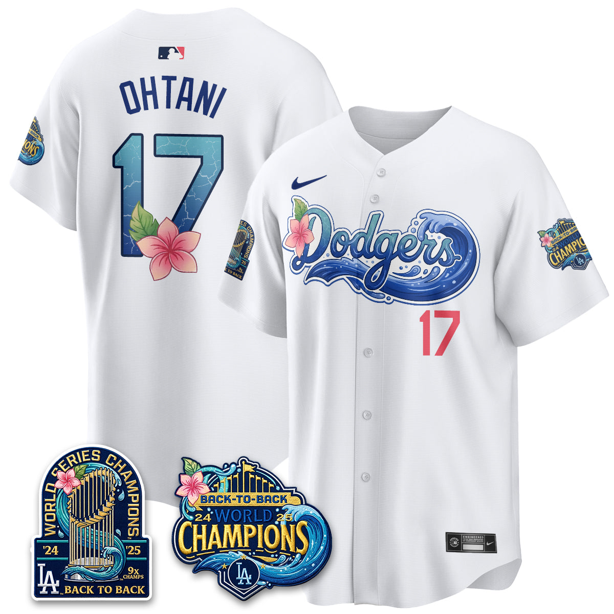 LAD Blue Aloha Paradise Jersey Vapor Limited Jersey - All Stitched