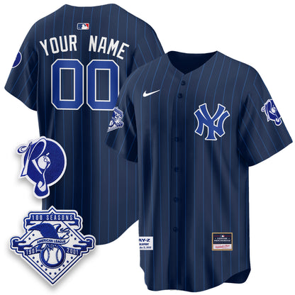 NYY x Jay Z Edition Vapor Custom Jersey - Stitched-NQD