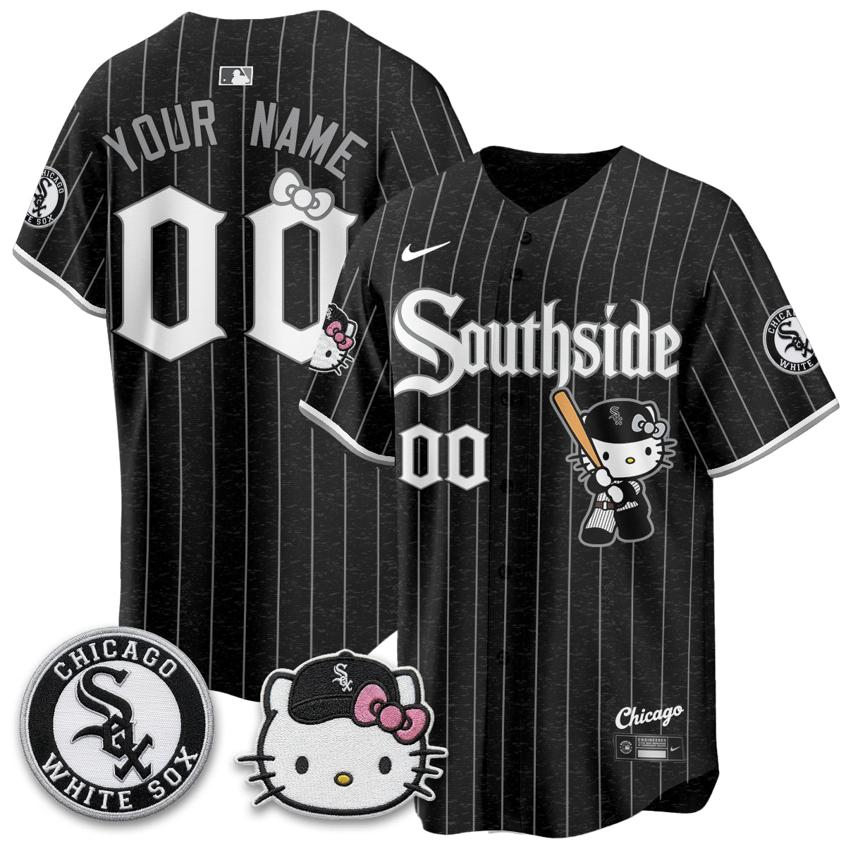 Chicago White Sox x Meow KT Vapor Custom Jersey - Stitched-NQD