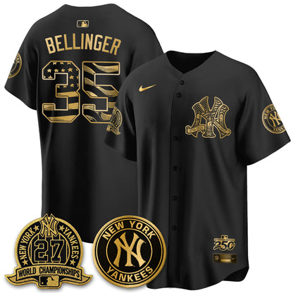 NYY Fourth of July USA Vapor Limited Jersey - Stitched-NQD