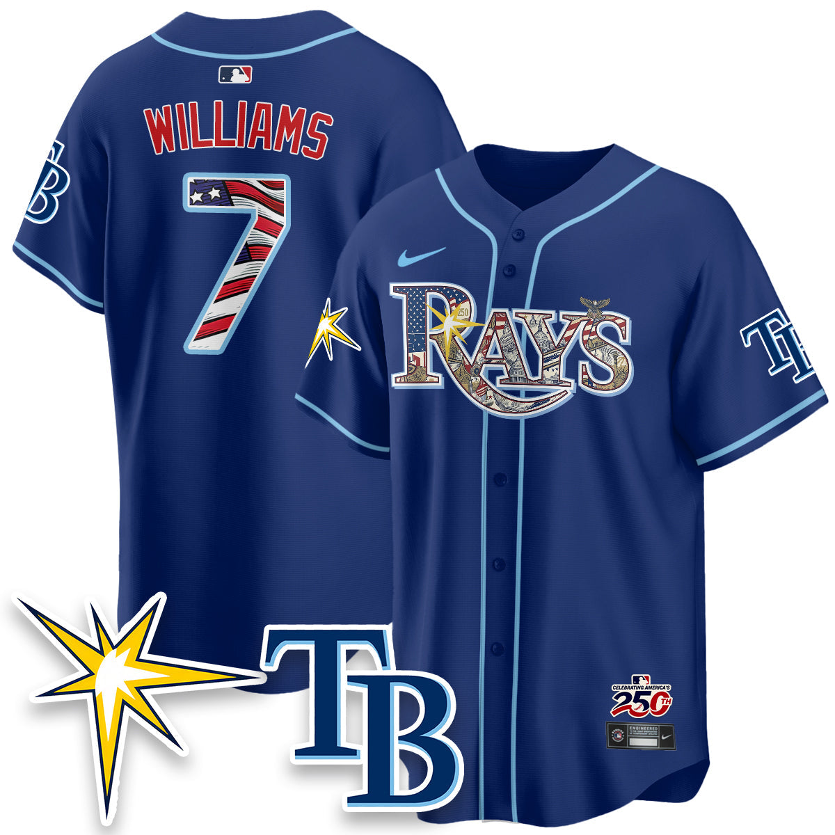 TB Independence Day USA 2026 Vapor Limited Jersey - Stitched-NQD