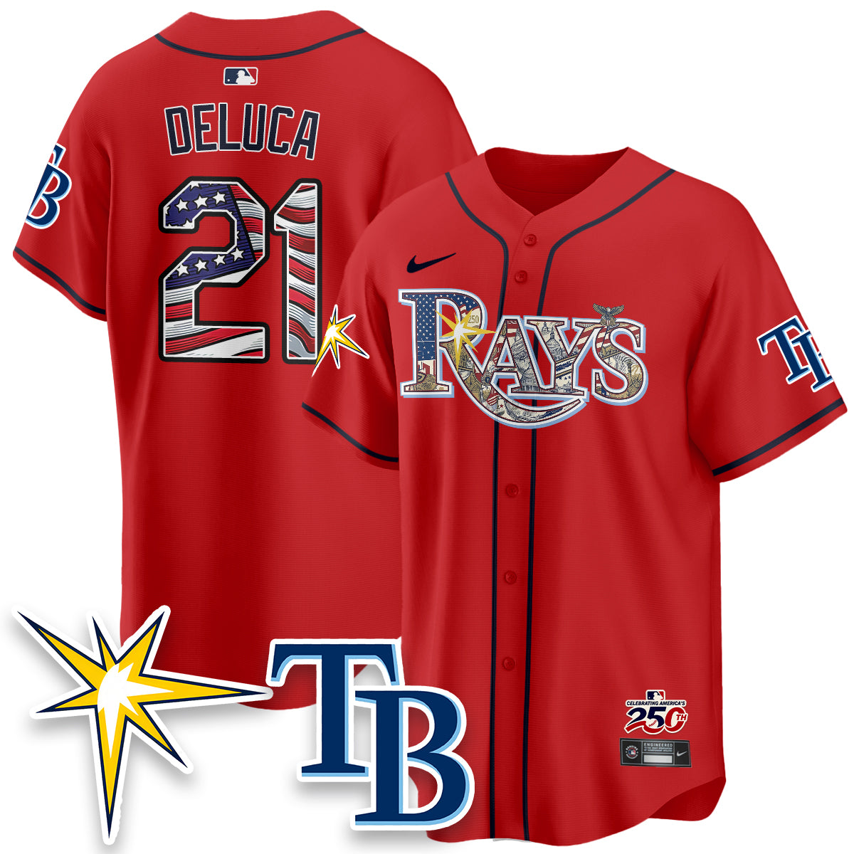 TB Independence Day USA 2026 Vapor Limited Jersey - Stitched-NQD
