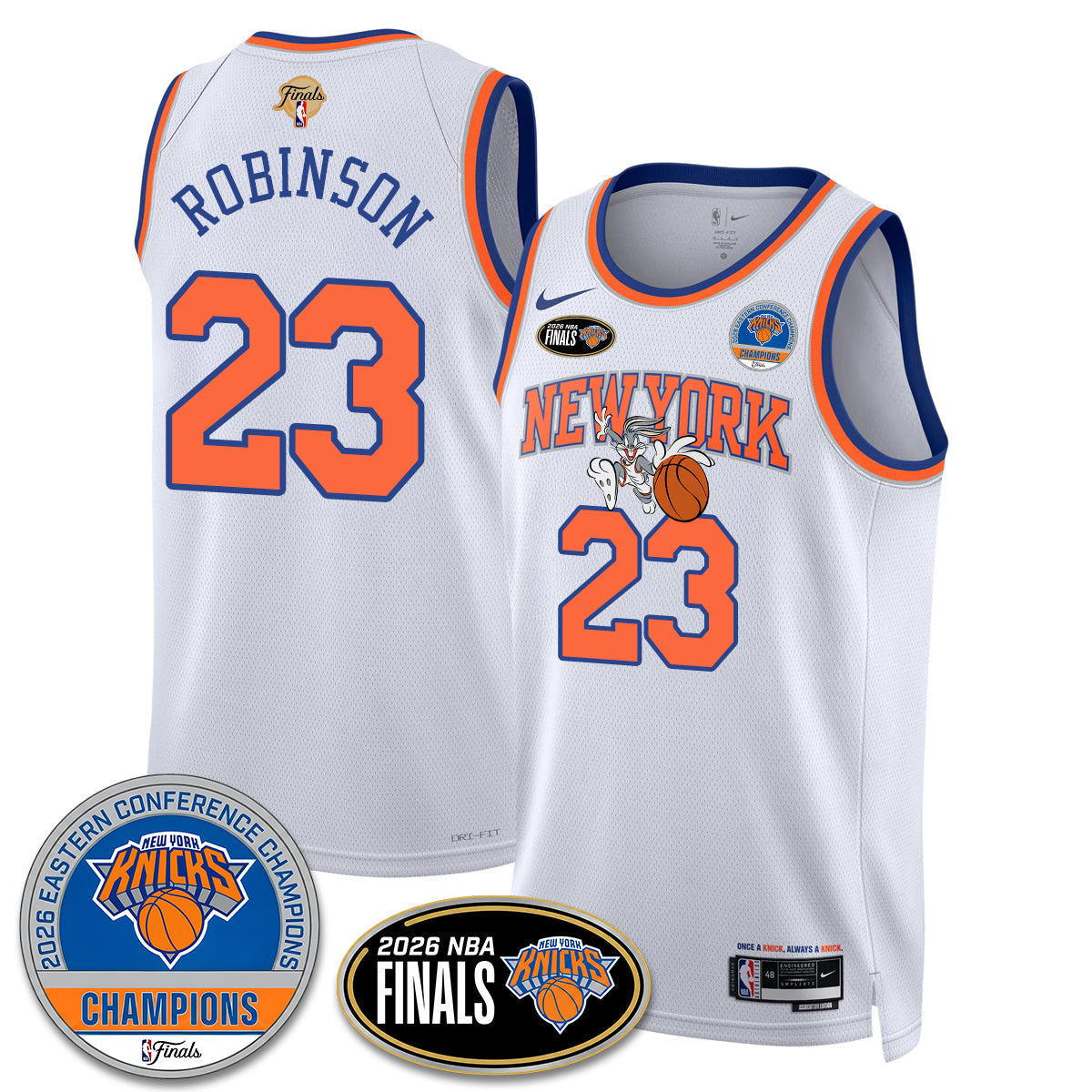 NYK 2026 NBA Eastern Conference Champions x Bunny Vapor Jersey - Stitched-NQD