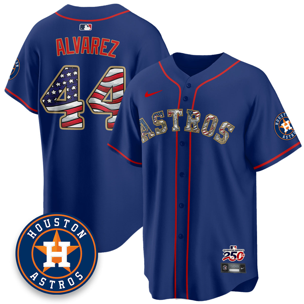 HOU 2026 Independence Day USA Vapor Limited Jersey - Stitched-NQD