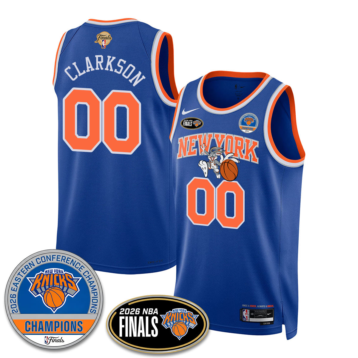NYK 2026 NBA Eastern Conference Champions x Bunny Vapor Jersey - Stitched-NQD
