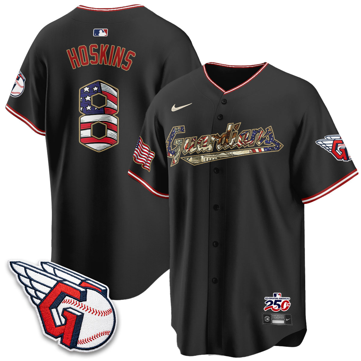 CLE 2026 Independence Day USA Vapor Jersey - Stitched-NQD