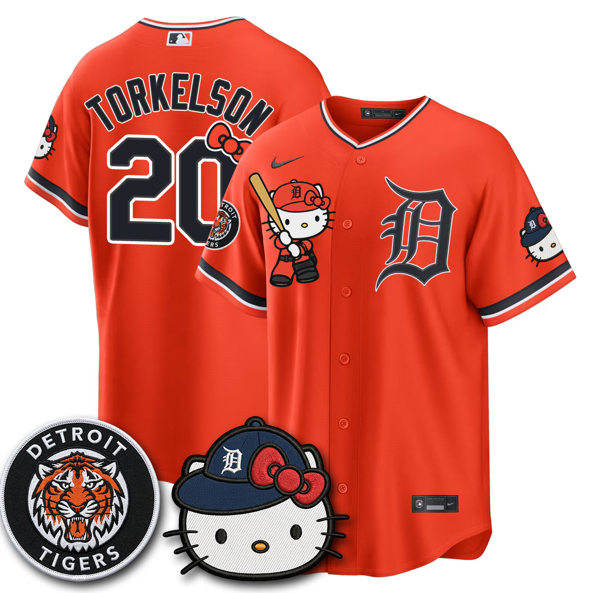 Detroit Tigers x Meow KT Edition Vapor Limited Jersey - Stitched-NQD