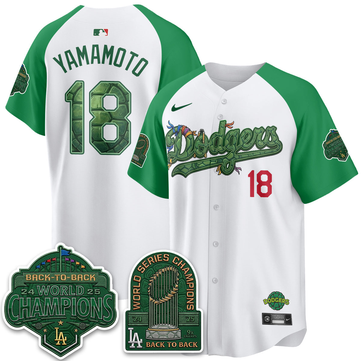 LAD x TMNT 2026 Vapor Jersey - Stitched-NQD