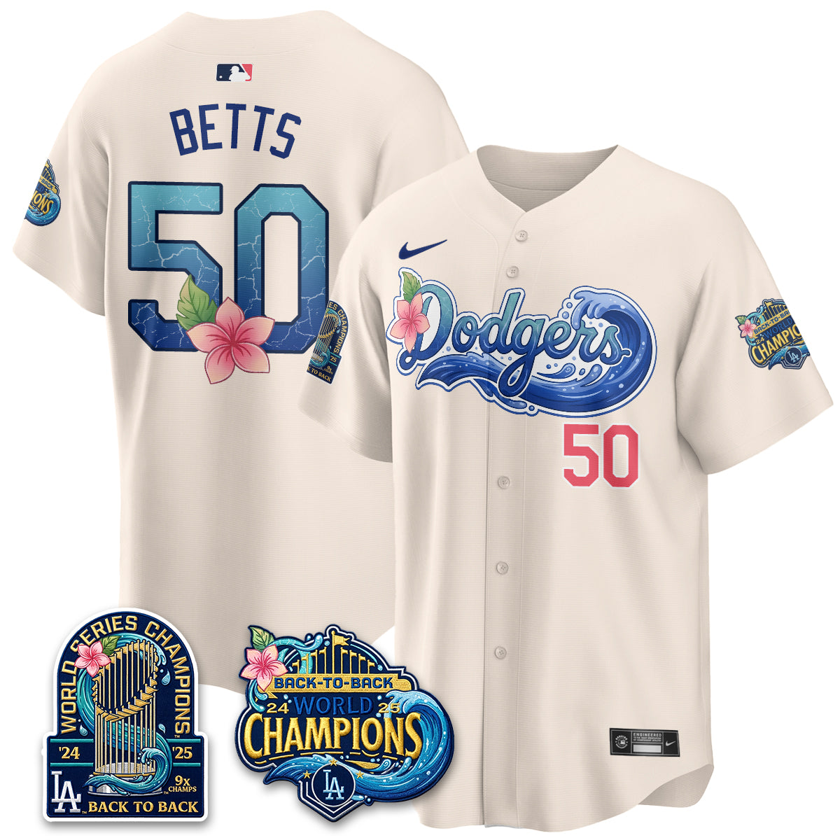 LAD Blue Aloha Paradise Jersey Vapor Limited Jersey - All Stitched
