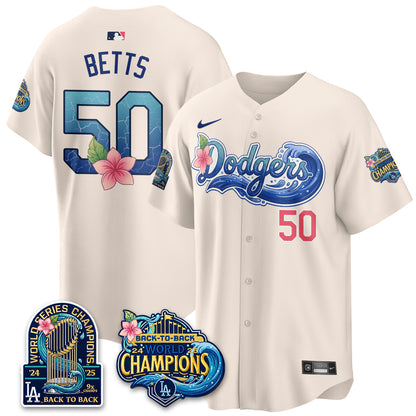 LAD Blue Aloha Paradise Jersey Vapor Limited Jersey - All Stitched