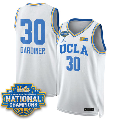 UCLA Women's Basketball National Champion 2026 Gear Limited Jersey -  Stitched-NQD