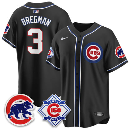 CHC 150th Anniversary Black Out Style Vapor Premier Limited Jersey - Stitched-NQD