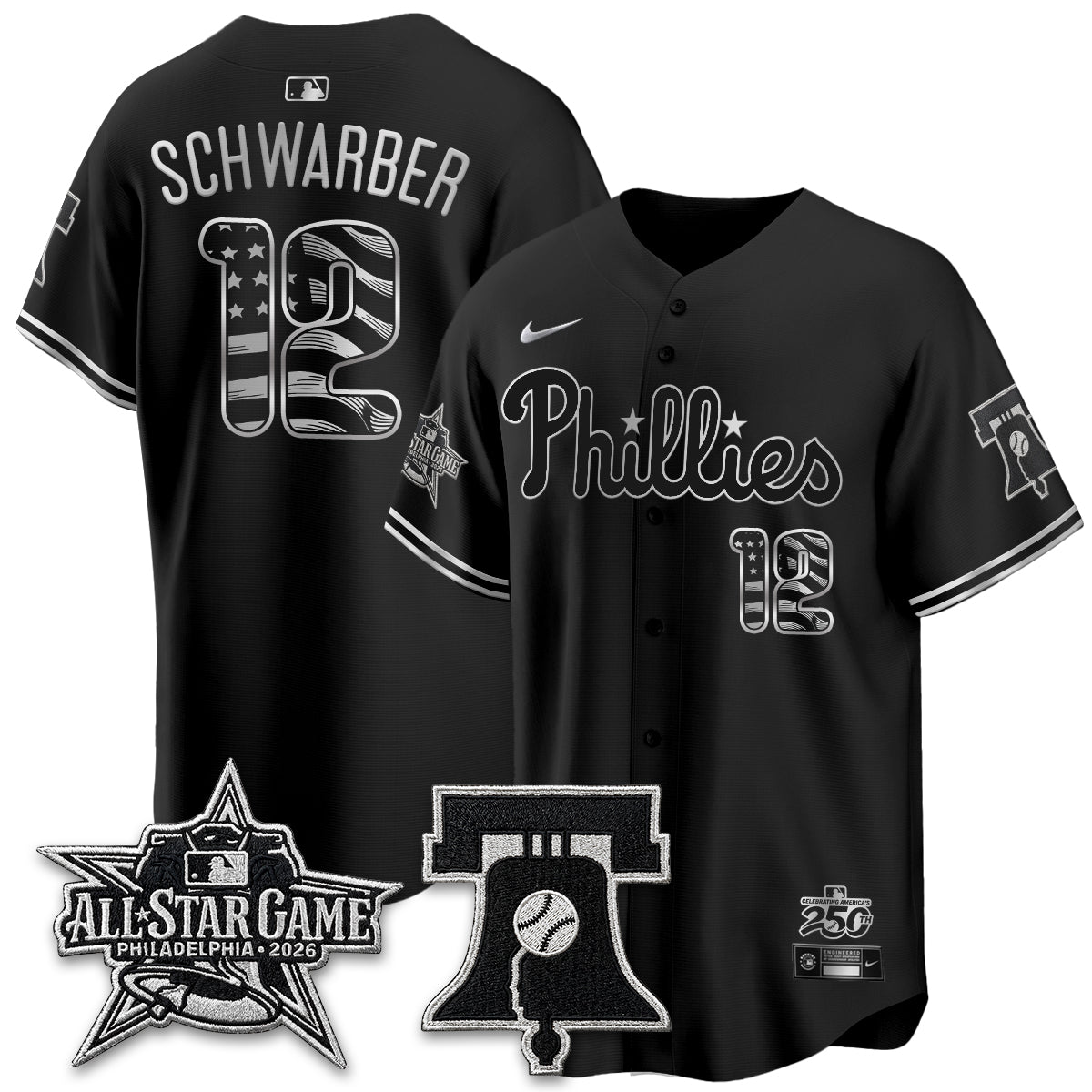 PHI Fourth of July USA Vapor Limited Jersey - Stitched-NQD