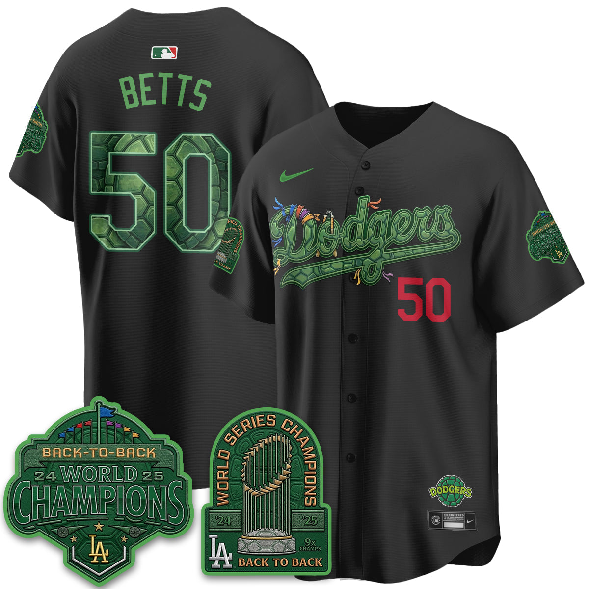 LAD x TMNT 2026 Vapor Jersey - Stitched-NQD