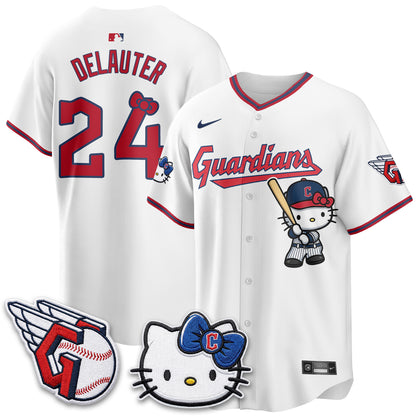 Cleveland Guardians x Meow KT Vapor Jersey - Stitched-NQD