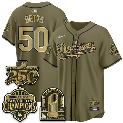 LAD New Era Olive 2026 Armed Forces Day Jersey -Stitched V2-NQD