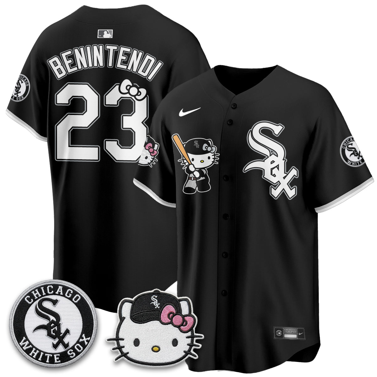 Chicago White Sox x Meow KT Vapor Jersey - Stitched-NQD