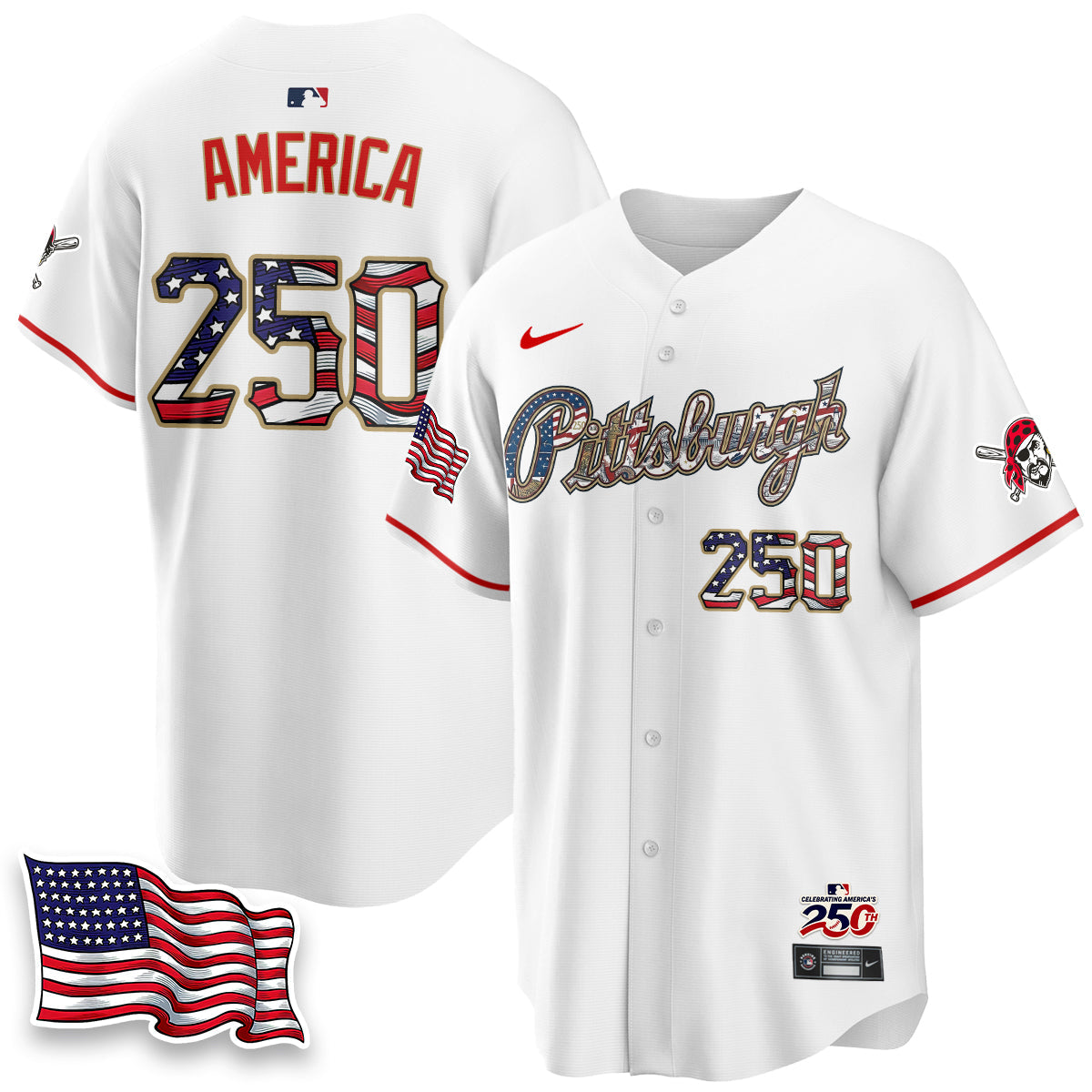 PIT 2026 Independence Day USA Vapor Limited Jersey - Stitched-NQD