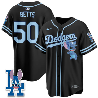 Los Angeles Dodgers x Blue Alien Edition Vapor Jersey - Stitched