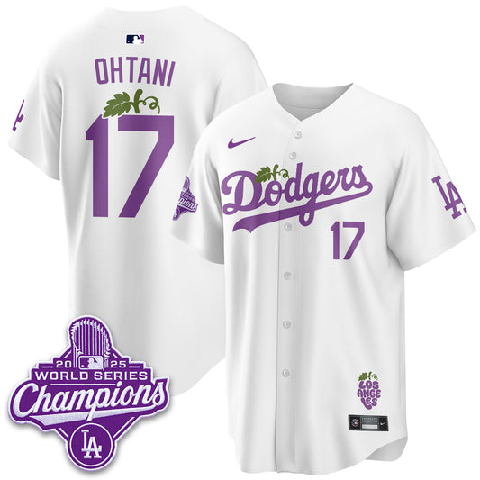 Los Angeles Dodgers Grape Edition Vapor Jersey - Stitched