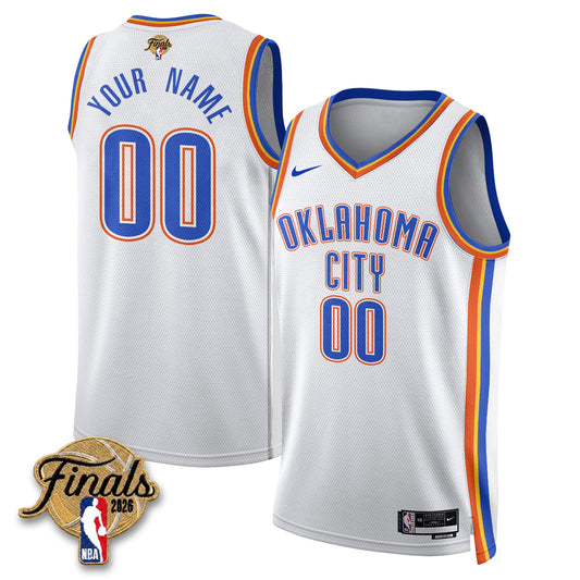 OKC 2026 NBA Western Conference Champions Vapor Custom Jersey V2- Stitched