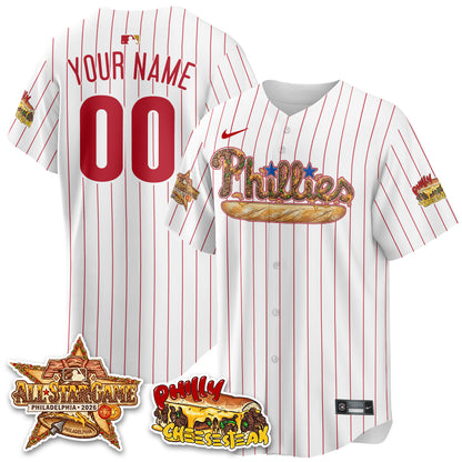 Philadelphia Phillies Cheesesteak Edition Vapor Limited Custom Jersey - Stitched