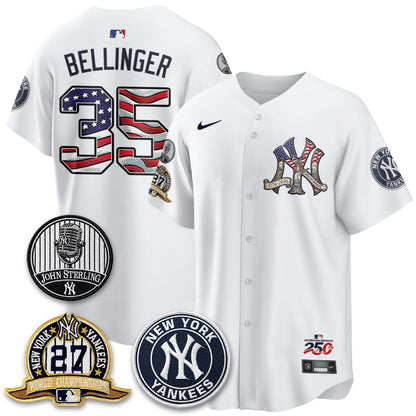 NYY Independence Day USA Vapor Limited Jersey - Stitched-NQD