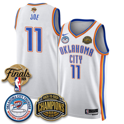 OKC 2026 NBA Western Conference Champions Vapor Jersey - Stitched-NQD
