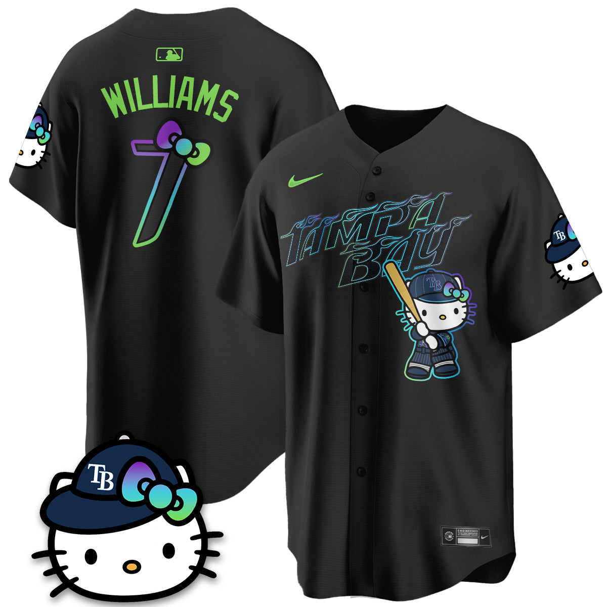 Tampa Bay Rays x Meow KT City Connect Vapor Jersey - Printed-NQD