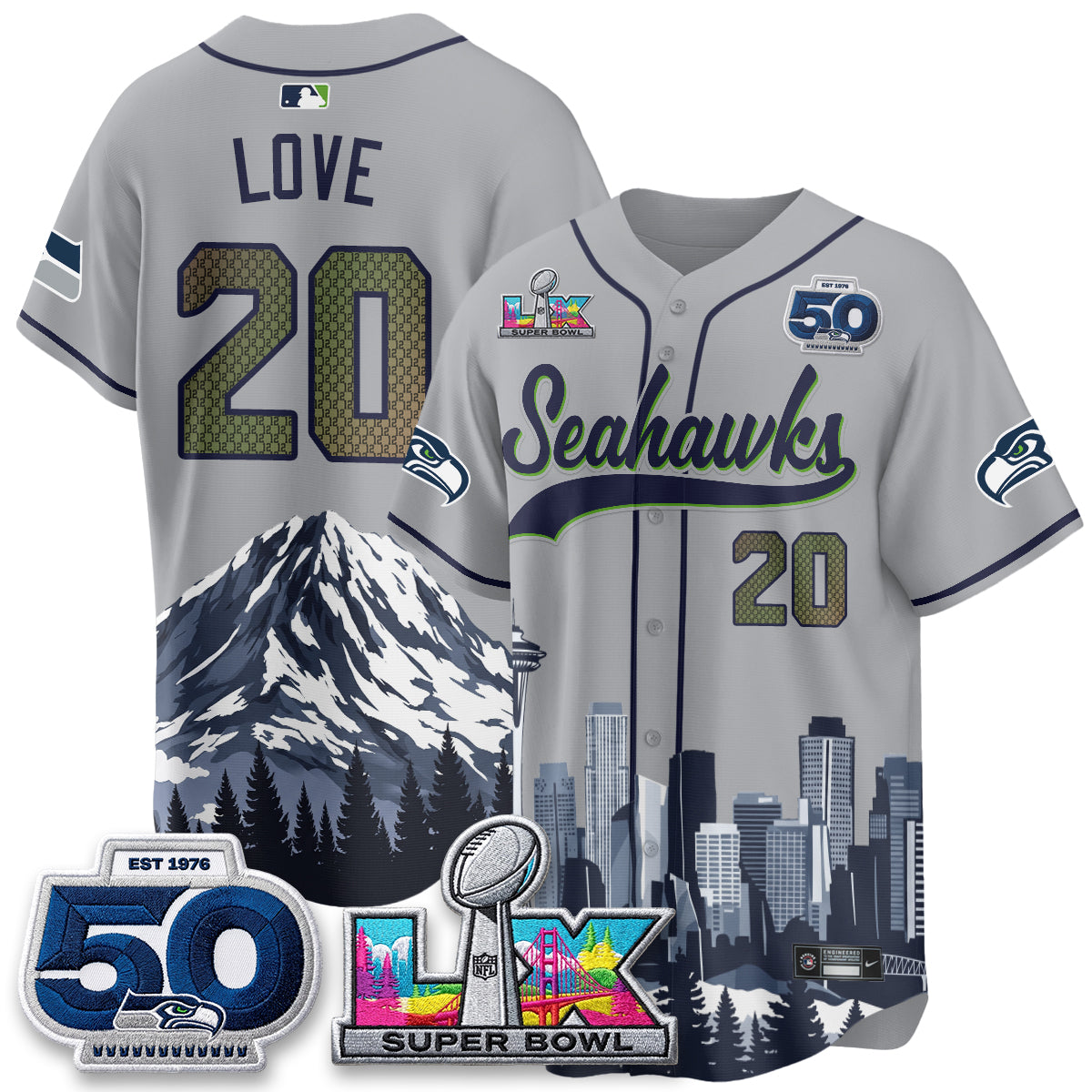 SEA City Edition Vapor Baseball Jersey - Stitch