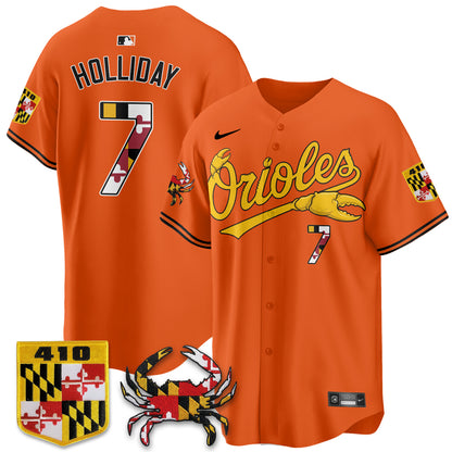 Baltimore Orioles Crab x Maryland Vapor Limited Jersey - Stitched-NQD