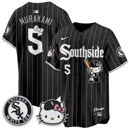 Chicago White Sox x Meow KT Vapor Jersey - Stitched-NQD