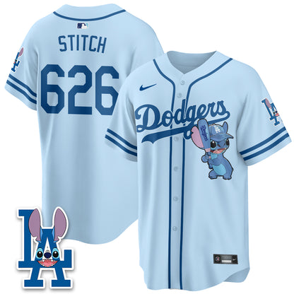 Los Angeles Dodgers x Blue Alien Edition Vapor Jersey - Stitched