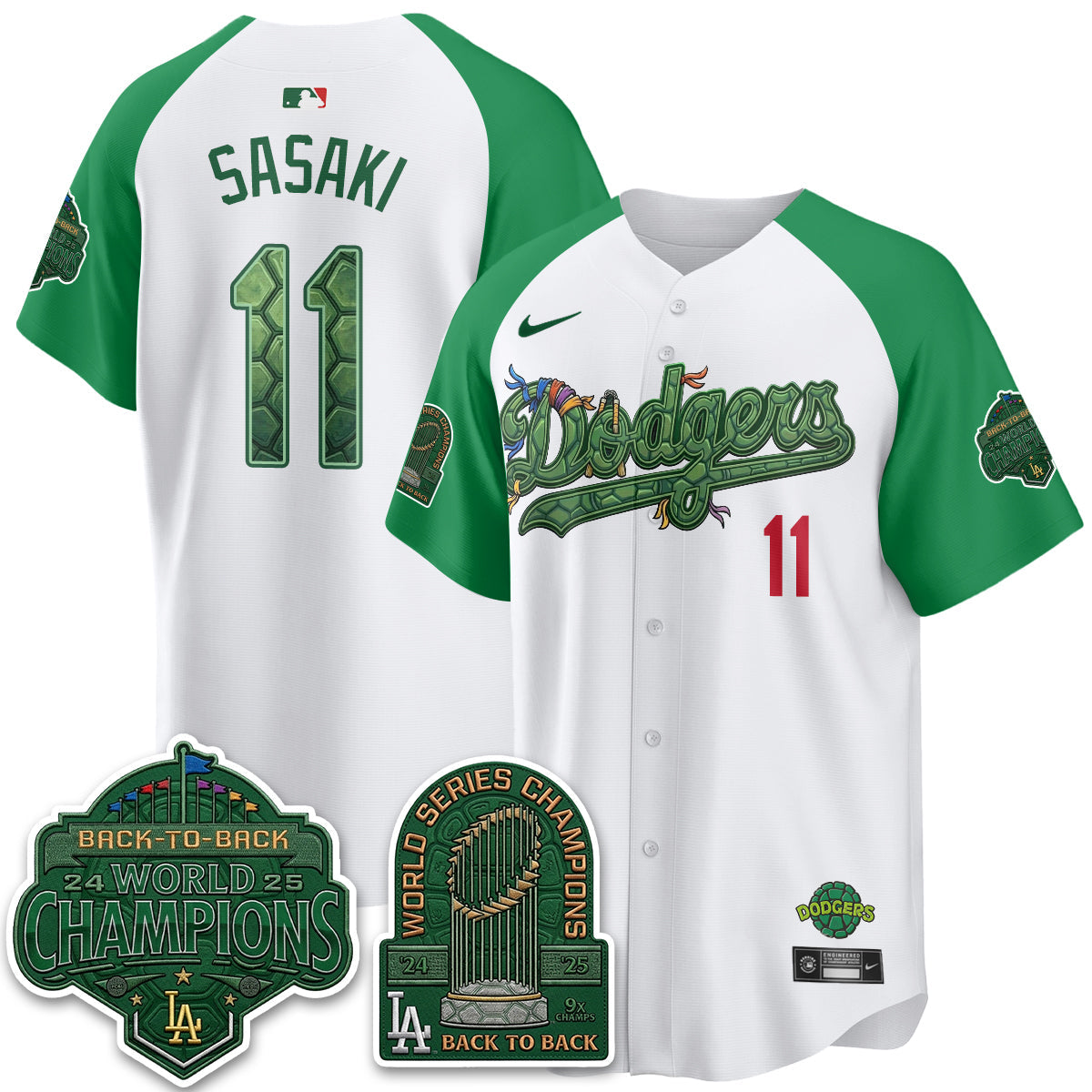 LAD x TMNT 2026 Vapor Jersey - Stitched-NQD