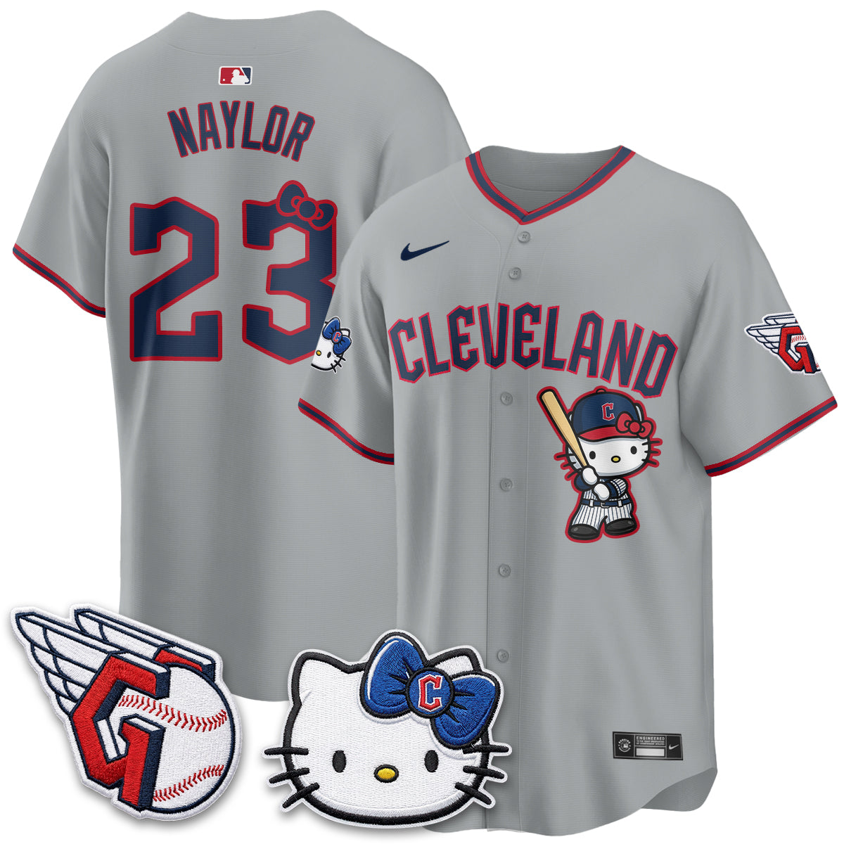 Cleveland Guardians x Meow KT Vapor Jersey - Stitched-NQD