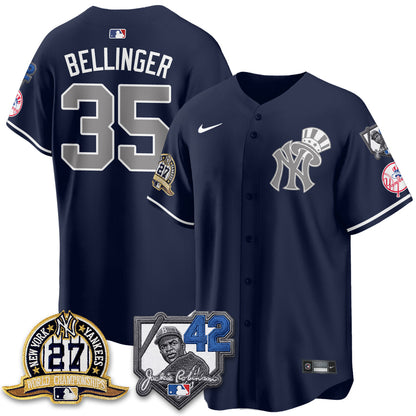 NYY 2026 Jackie Robinson Day Vapor Limited Gold Edition Jersey - All Stitched - V2-NQD