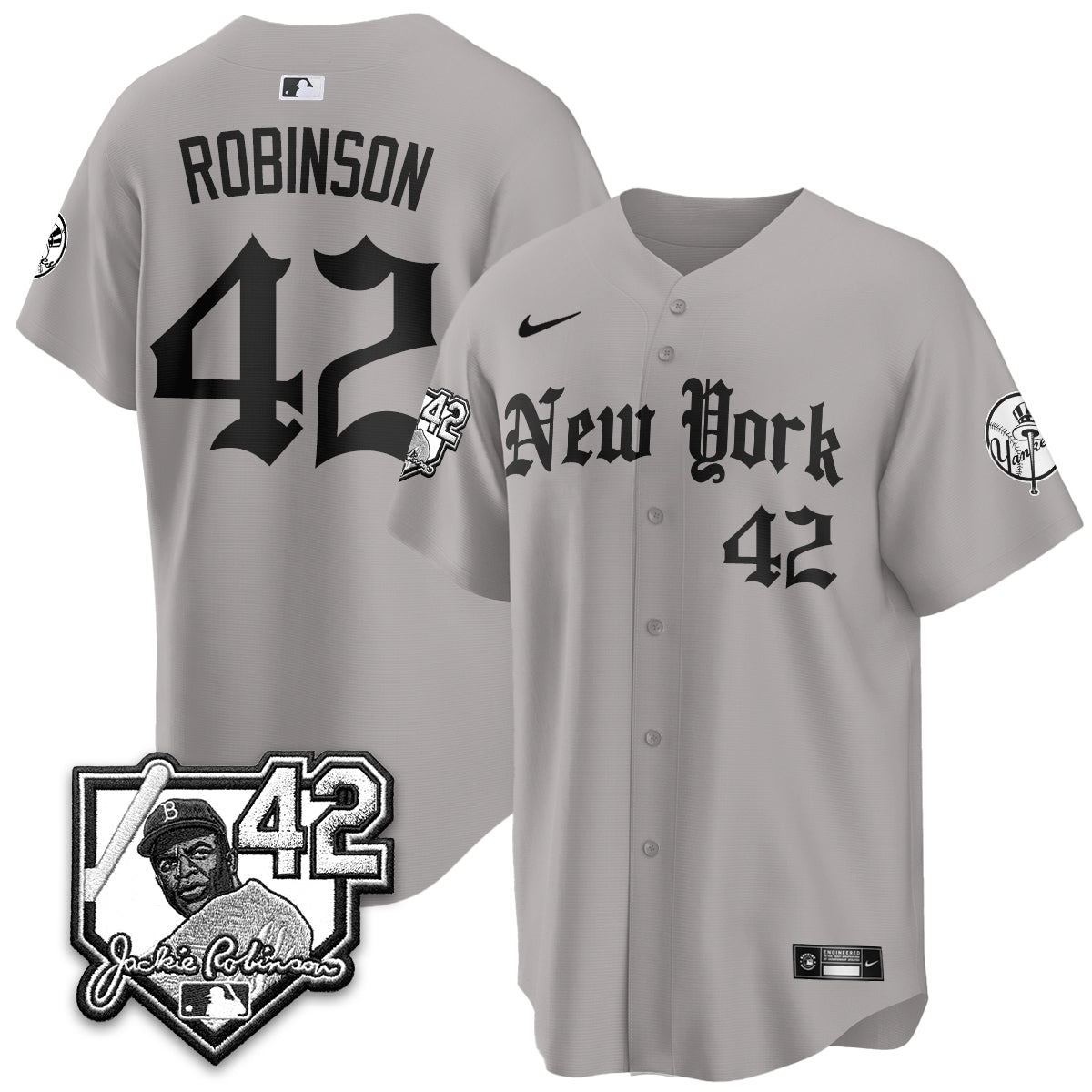 NYY 2026 Jackie Robinson Day Gothic Vapor Limited Jersey - Stitched-NQD