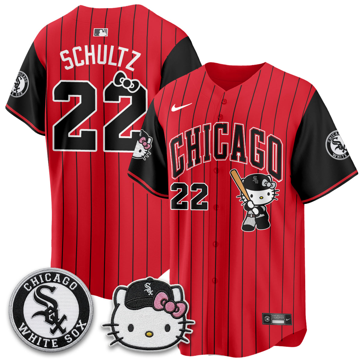 Chicago White Sox x Meow KT Vapor Jersey - Stitched-NQD